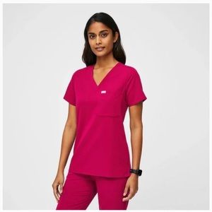Figs Scrubs Ultra Rose Top